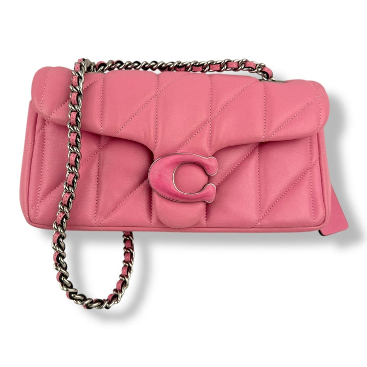 Coach Quilted Tabby 20 Pink Leather Handbag - Lux Central