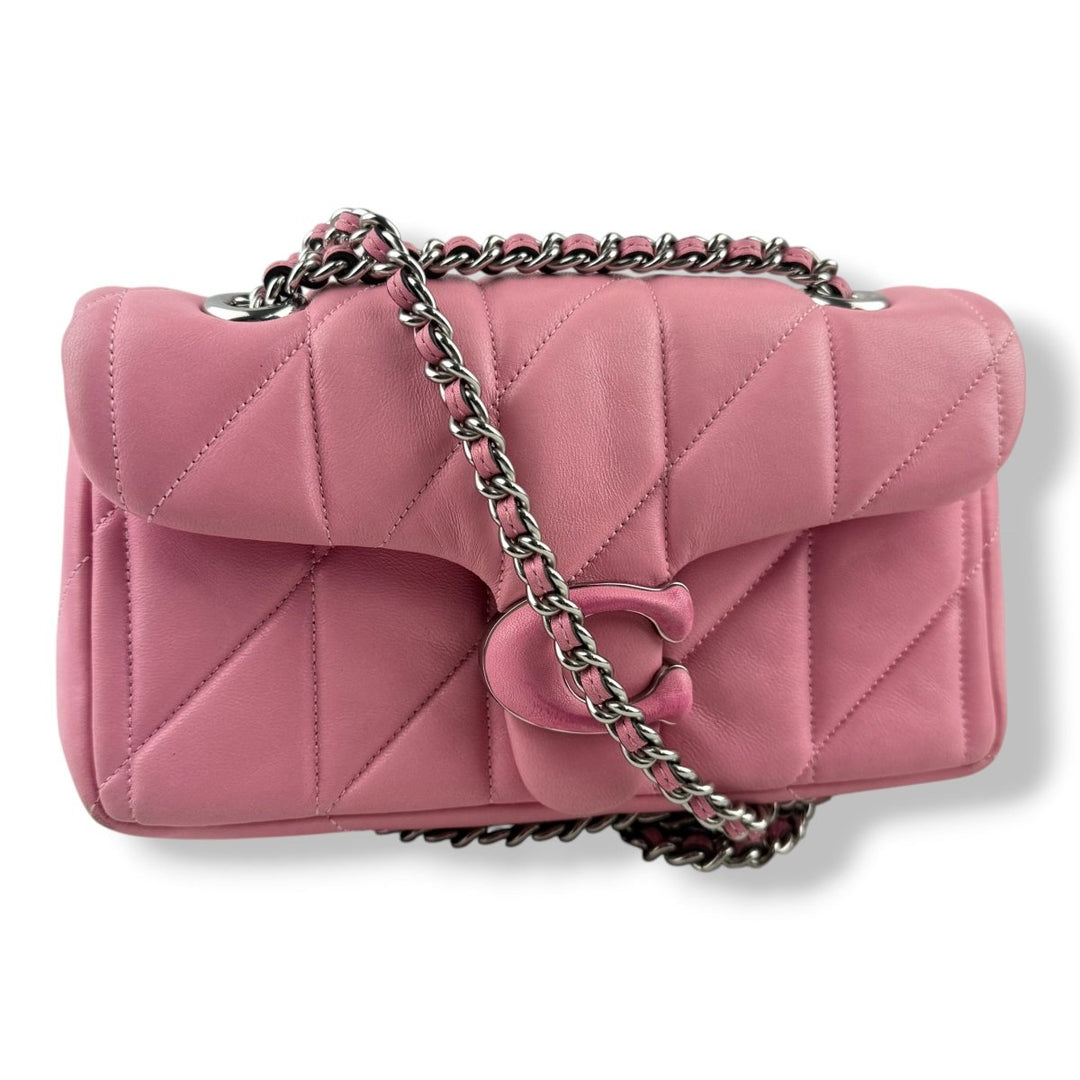 Coach Quilted Tabby 20 Pink Leather Handbag - Lux Central