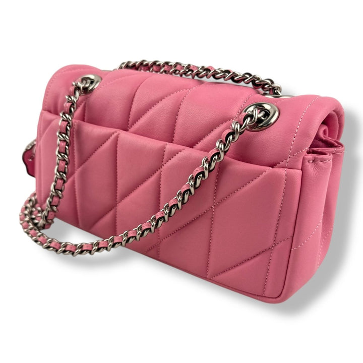 Coach Quilted Tabby 20 Pink Leather Handbag - Lux Central