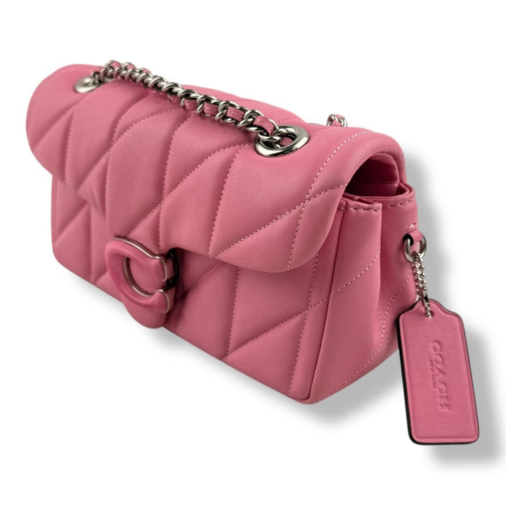 Coach Quilted Tabby 20 Pink Leather Handbag - Lux Central
