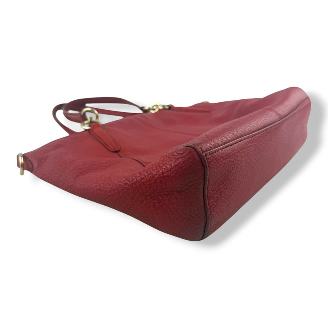 Coach Red Kelsey Tote Handbag - Lux Central
