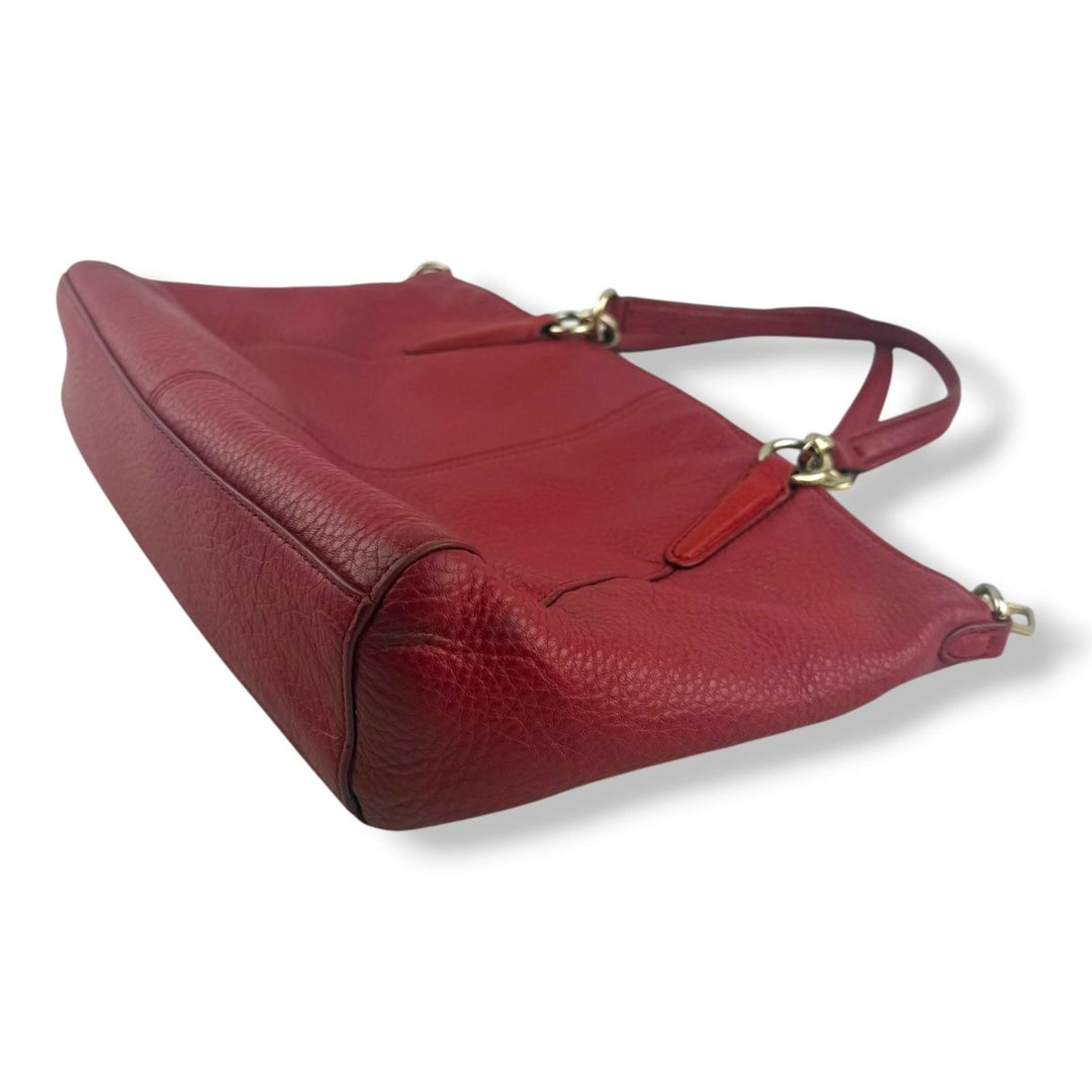 Coach Red Kelsey Tote Handbag - Lux Central