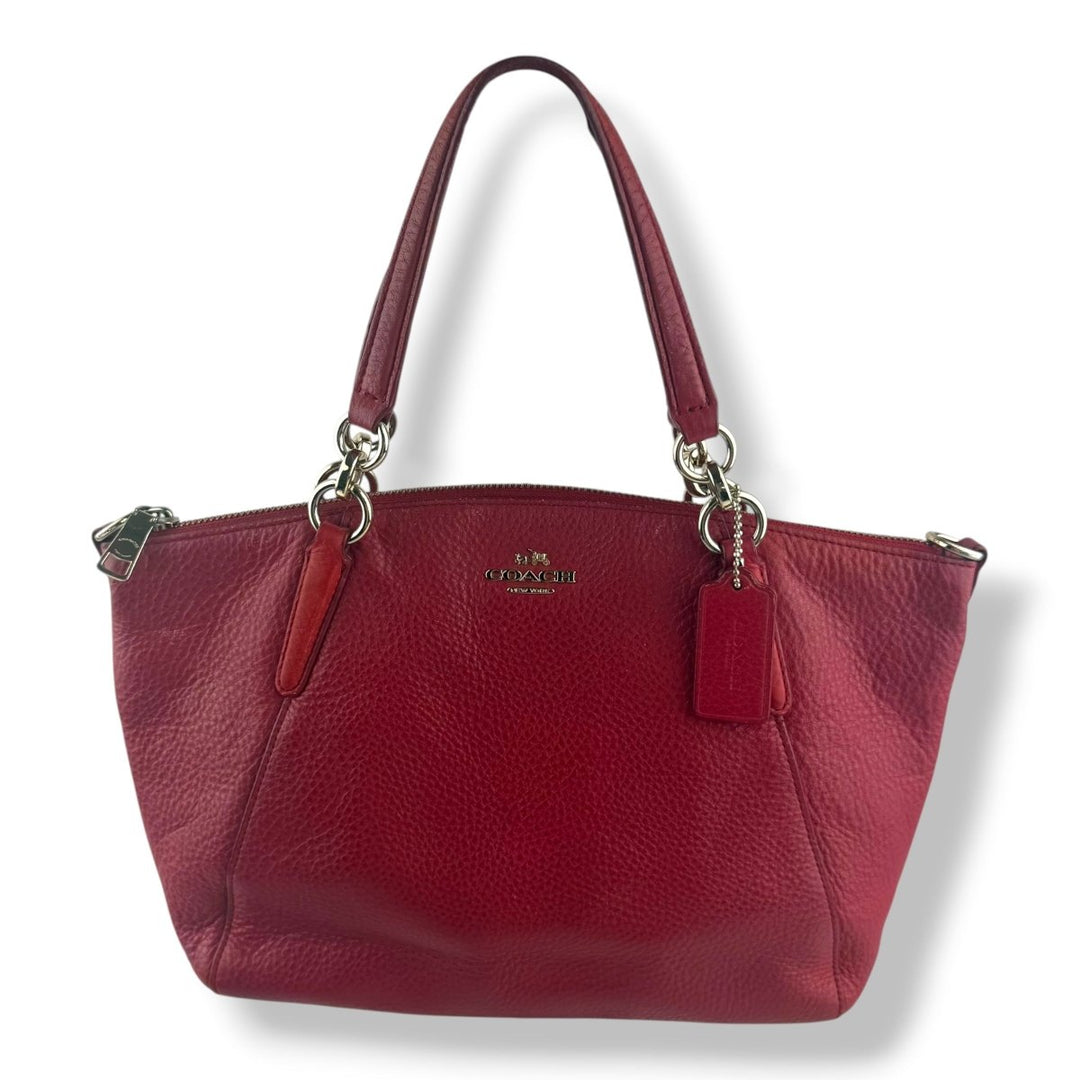 Coach Red Kelsey Tote Handbag - Lux Central