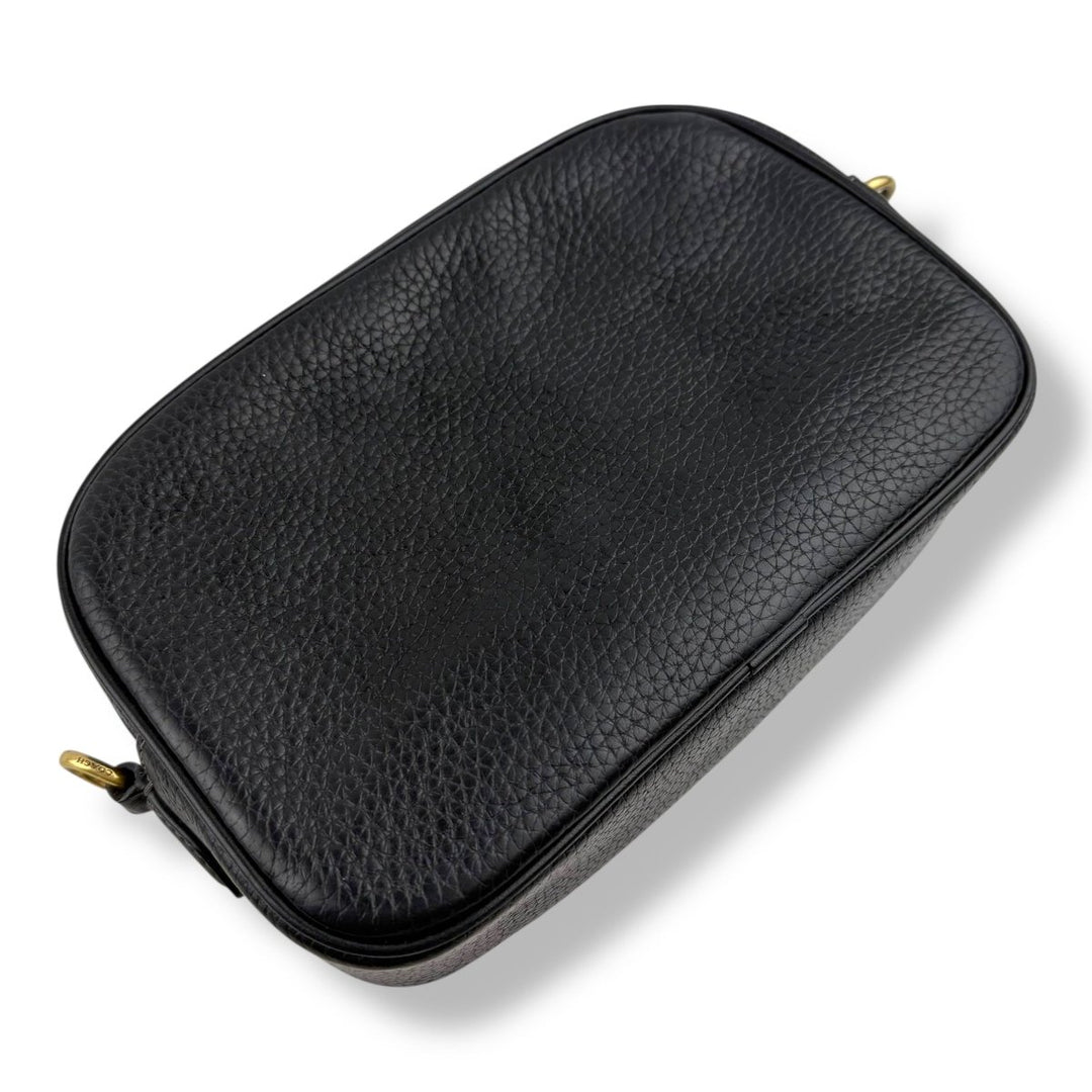 Coach Restored Black Leather Camera Handbag - Lux Central