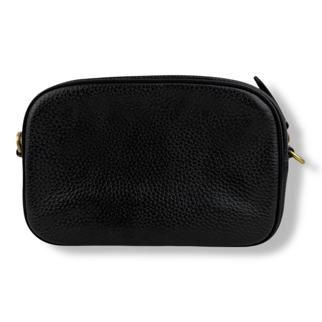 Coach Restored Black Leather Camera Handbag - Lux Central