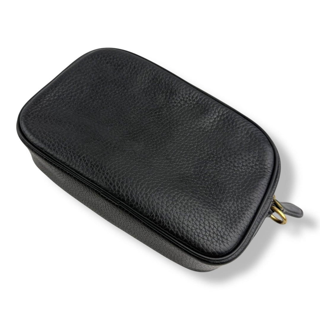 Coach Restored Black Leather Camera Handbag - Lux Central
