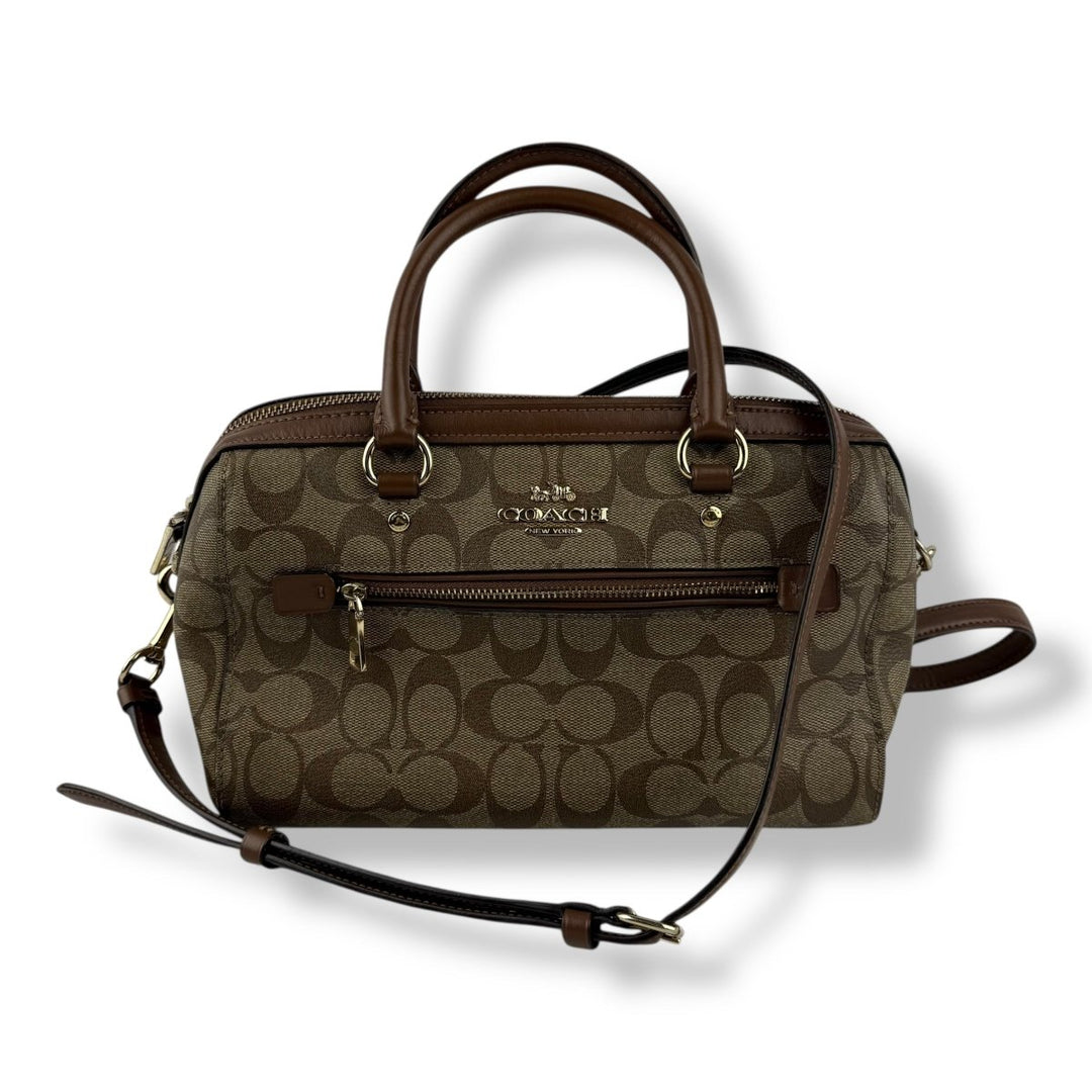 Coach Rowan Brown Mini Signature Tote - Lux Central