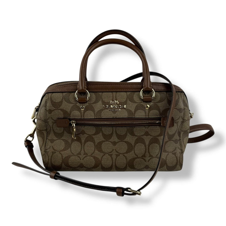 Coach Rowan Brown Mini Signature Tote - Lux Central
