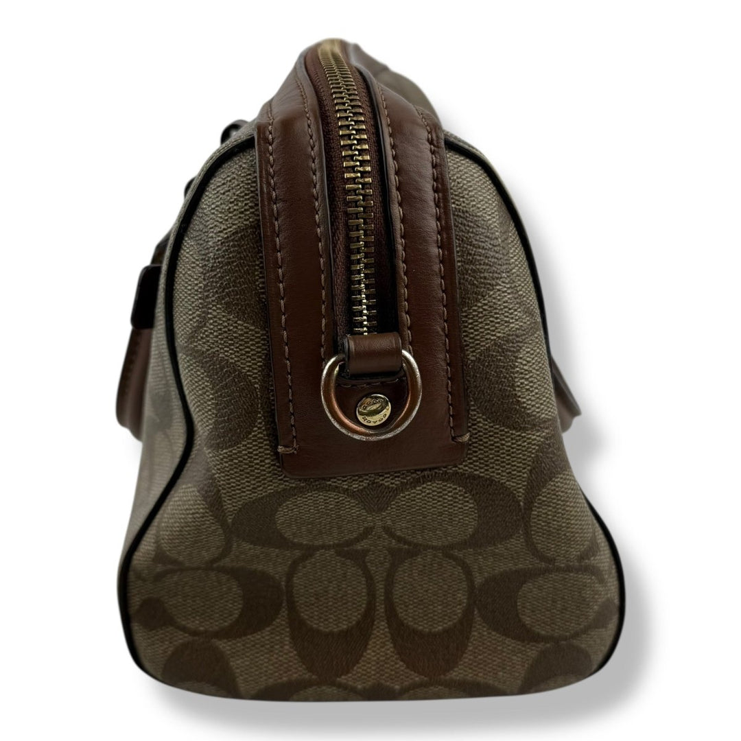 Coach Rowan Brown Mini Signature Tote - Lux Central
