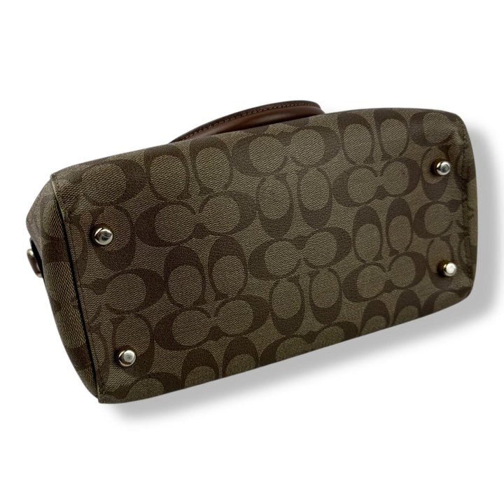Coach Rowan Brown Mini Signature Tote - Lux Central