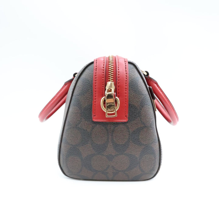 Coach Rowan Brown/Red Tote - Lux Central