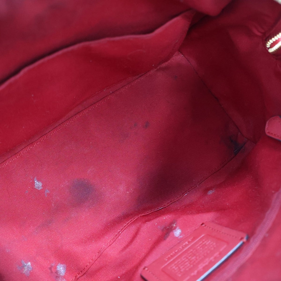 Coach Rowan Brown/Red Tote - Lux Central