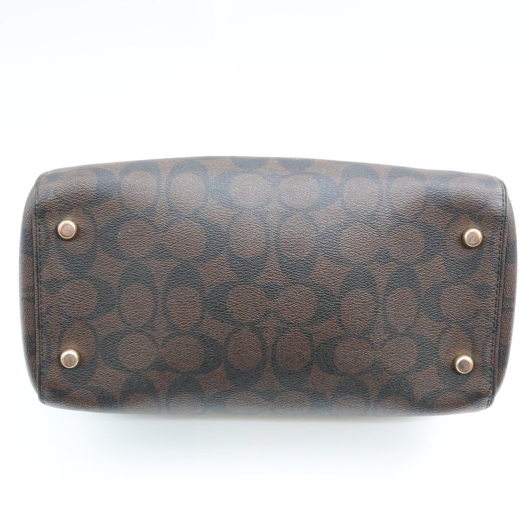 Coach Rowan Brown/Red Tote - Lux Central