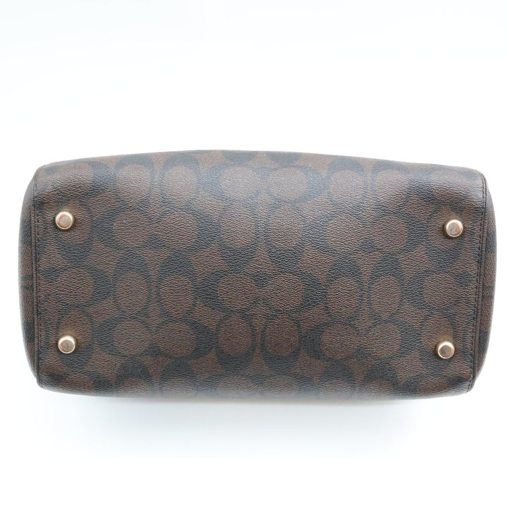 Coach Rowan Brown/Red Tote - Lux Central