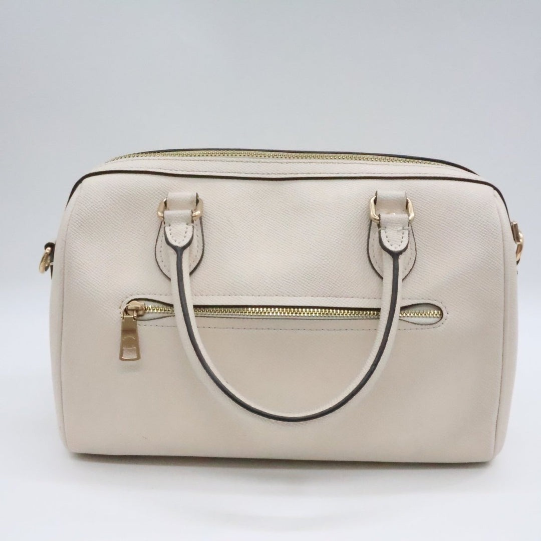 Coach Rowan Cream Tote Handbag - Lux Central