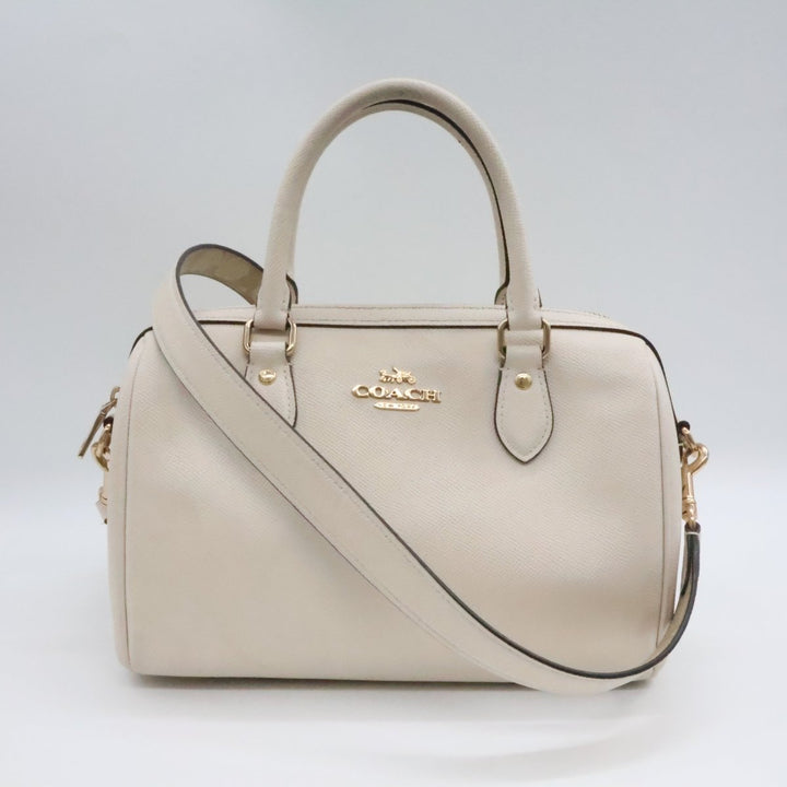 Coach Rowan Cream Tote Handbag - Lux Central