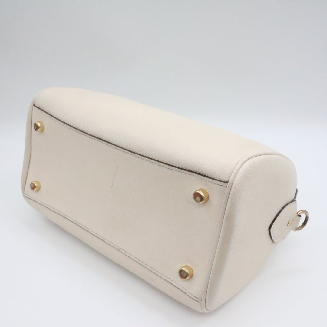 Coach Rowan Cream Tote Handbag - Lux Central