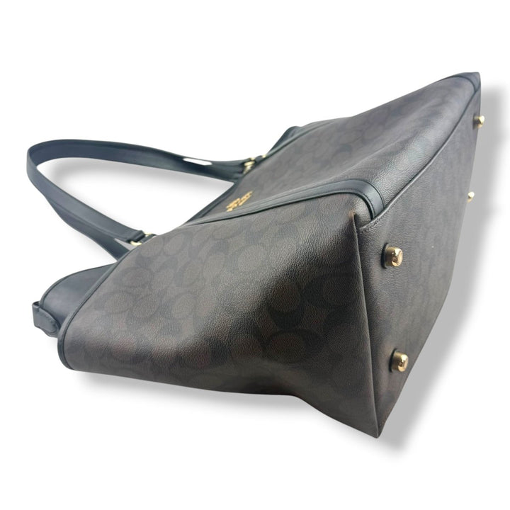 Coach Signature Baby Changing Brown Handbag - Lux Central