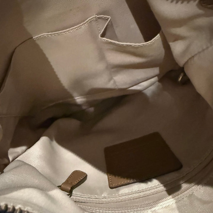 Coach Signature Beige/Brown Crossbody Handbag - Lux Central