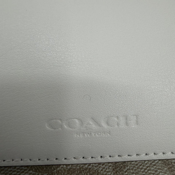 Coach Signature Beige/White Crossbody Handbag - Lux Central