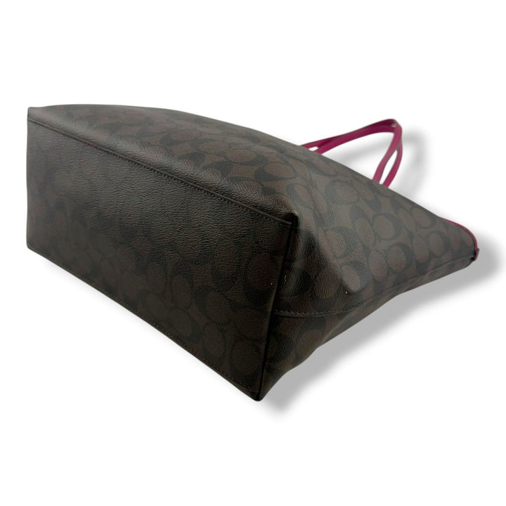 Coach Signature Brown City Tote Handbag - Lux Central