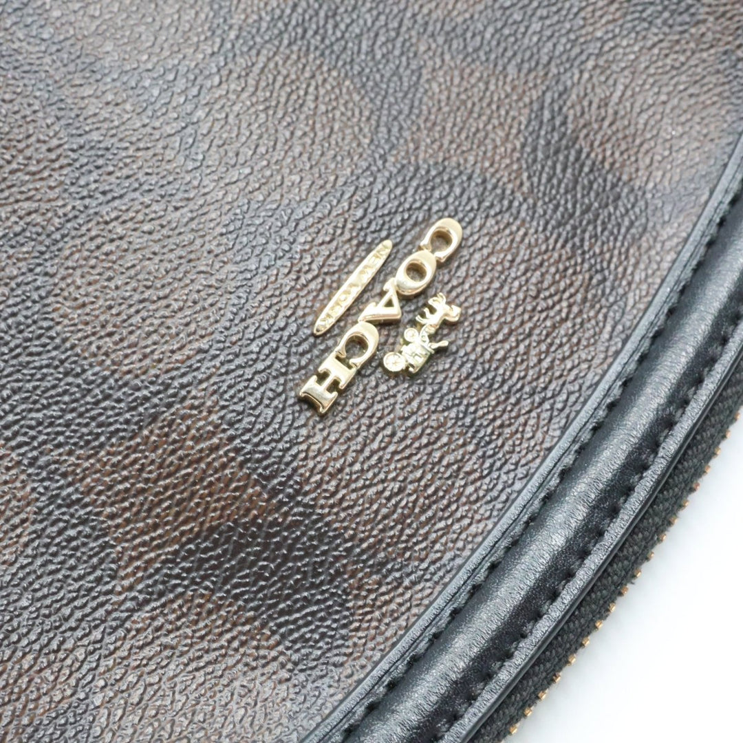 Coach Signature Brown Dome Crossbody - Lux Central