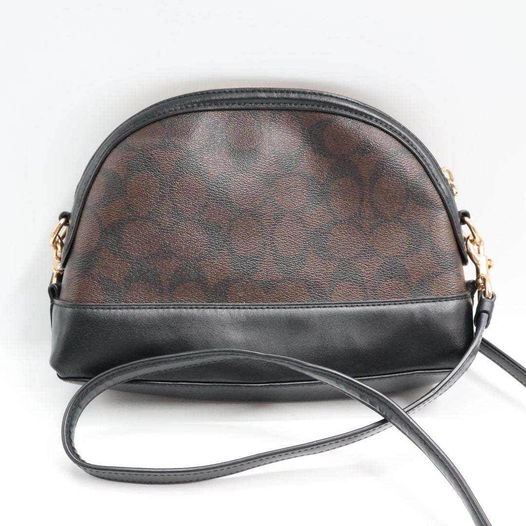 Coach Signature Brown Dome Crossbody - Lux Central
