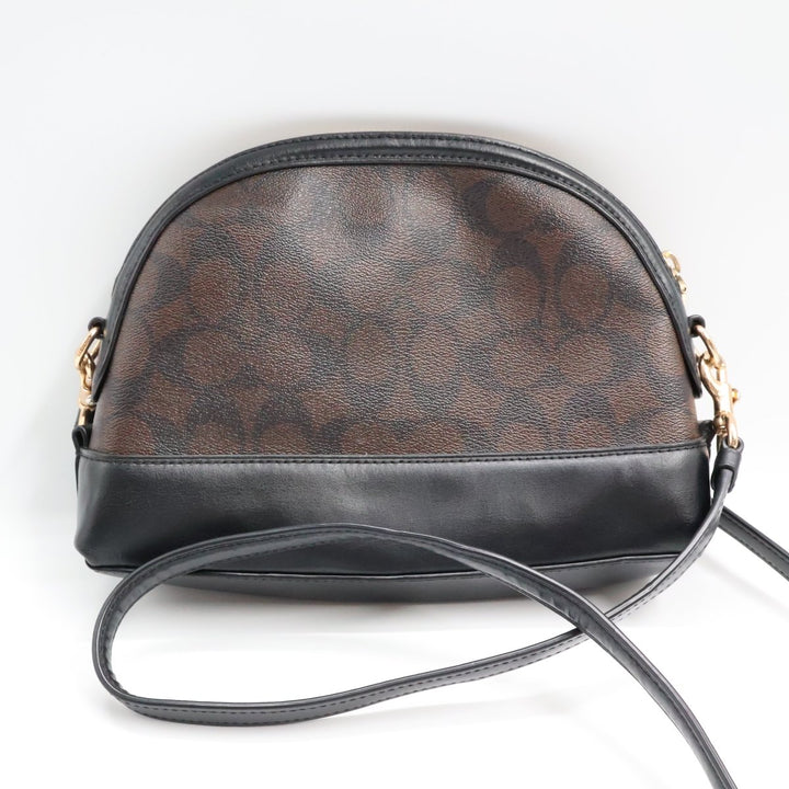 Coach Signature Brown Dome Crossbody - Lux Central
