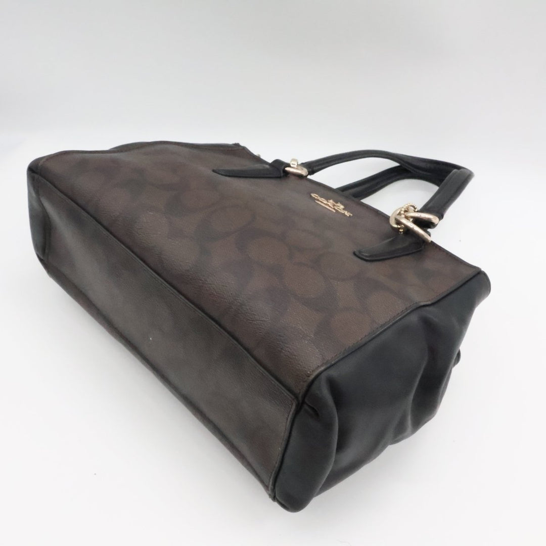 Coach Signature Brown/Black Christie Crossbody - Lux Central