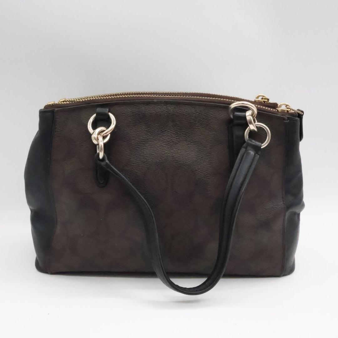 Coach Signature Brown/Black Christie Crossbody - Lux Central