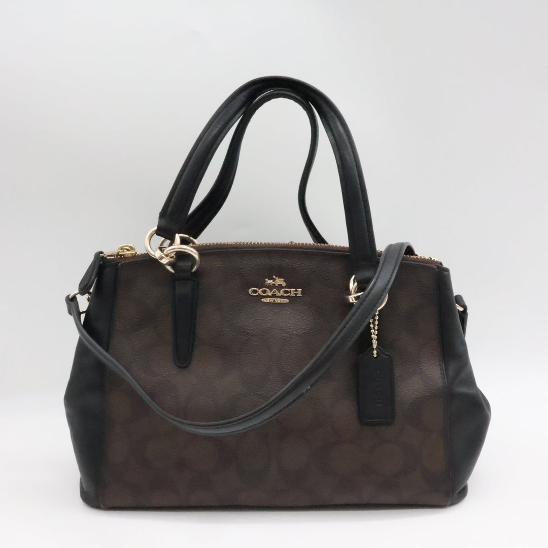 Coach Signature Brown/Black Christie Crossbody - Lux Central