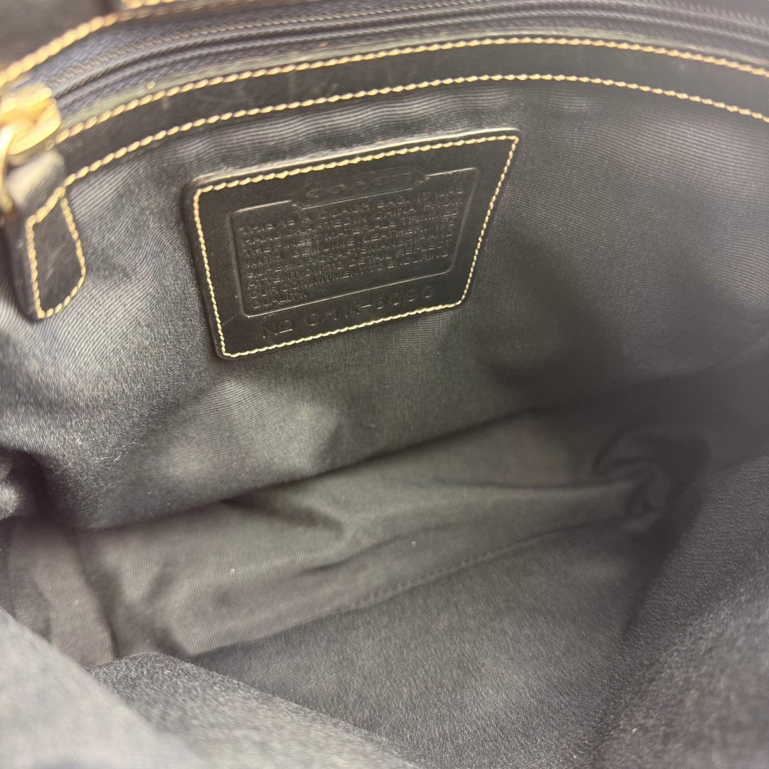Coach Signature Canvas Black Tote Handbag - Lux Central