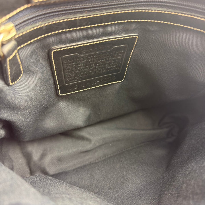 Coach Signature Canvas Black Tote Handbag - Lux Central