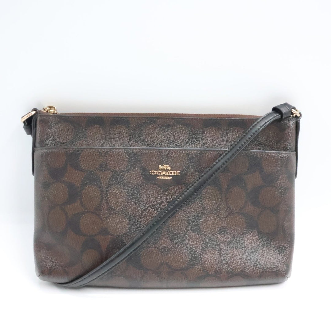 Coach Signature East/West Pop Crossbody Bag - Lux Central