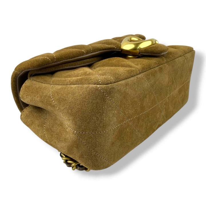 Coach Tabby 20 Brown Suede Handbag - Lux Central
