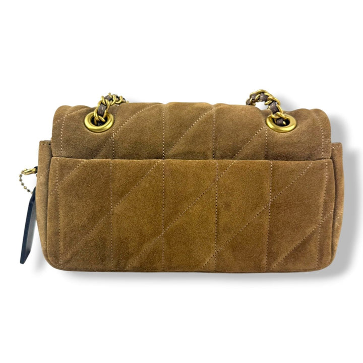 Coach Tabby 20 Brown Suede Handbag - Lux Central