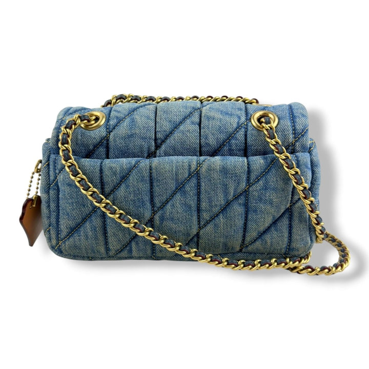 Coach Tabby 20 Navy Denim Handbag - Lux Central