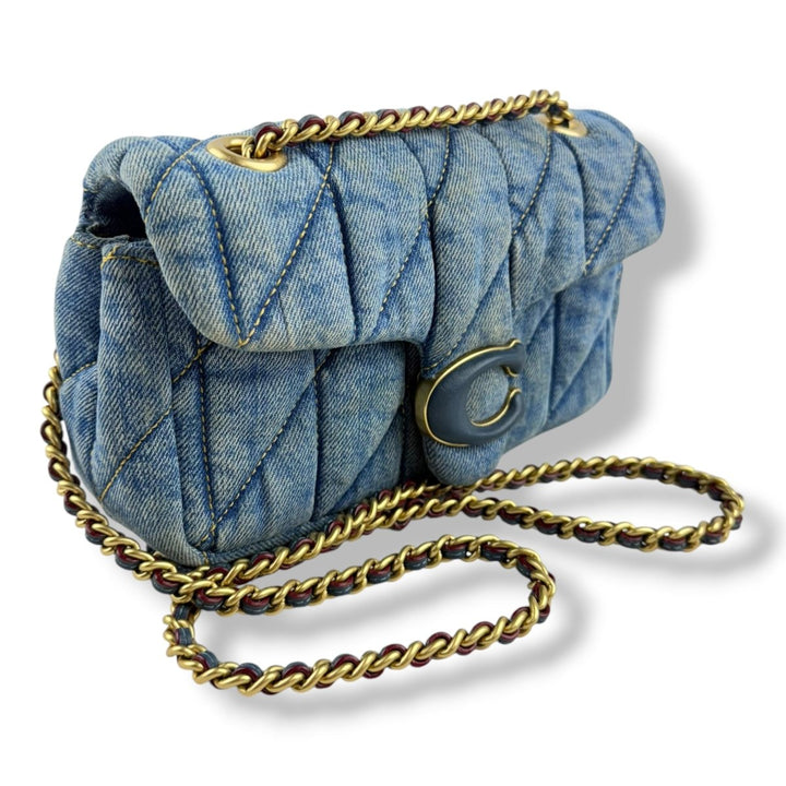 Coach Tabby 20 Navy Denim Handbag - Lux Central