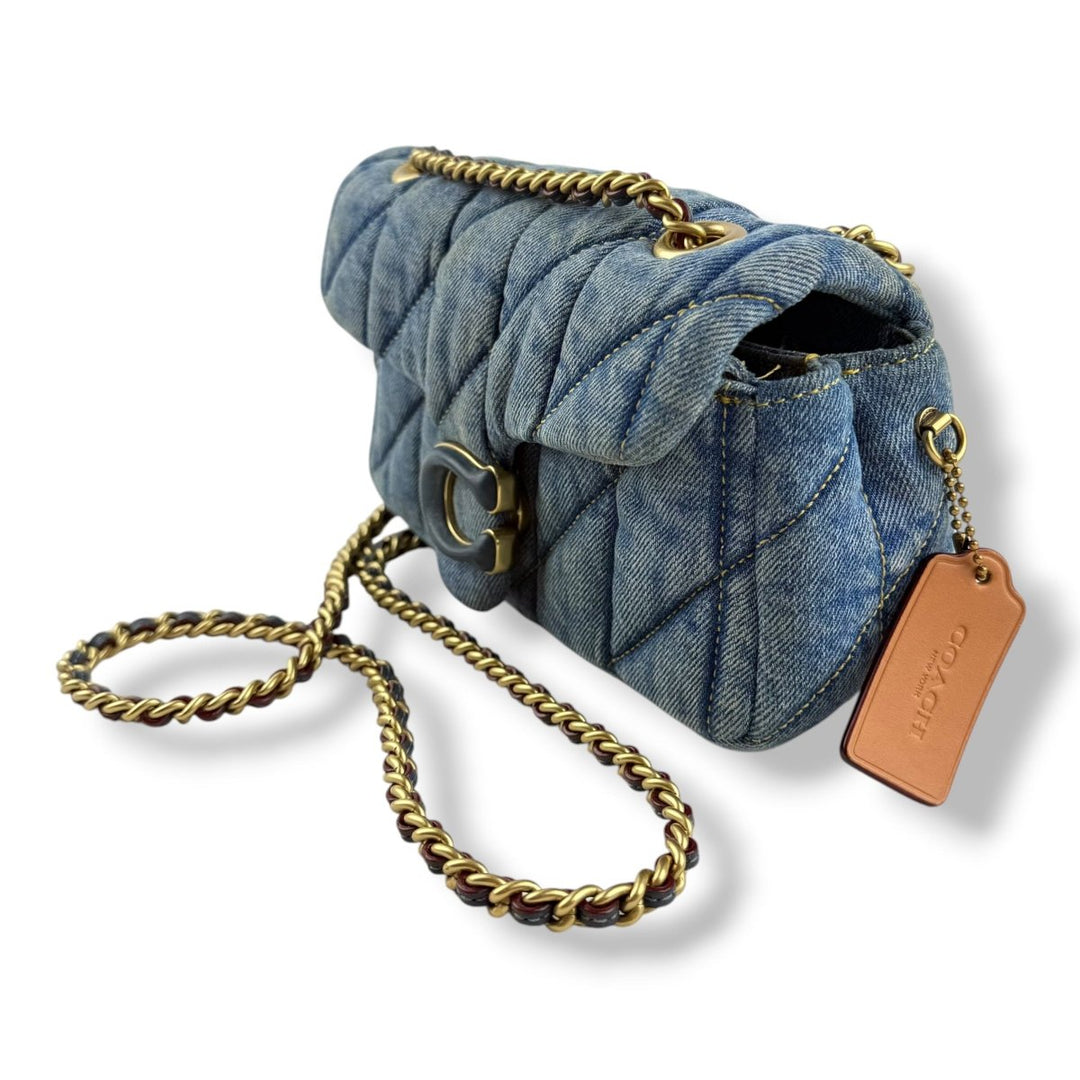 Coach Tabby 20 Navy Denim Handbag - Lux Central