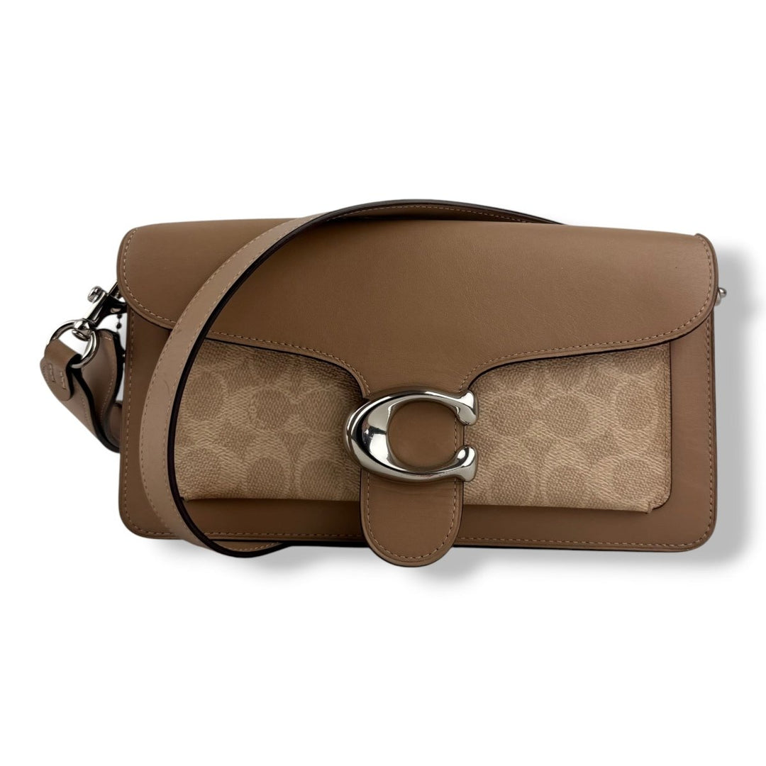 Coach Tabby 26 Beige Leather Handbag - Lux Central
