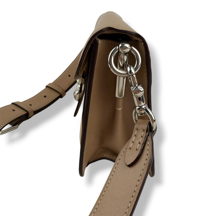 Coach Tabby 26 Beige Leather Handbag - Lux Central