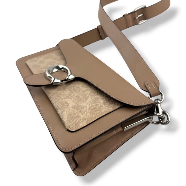 Coach Tabby 26 Beige Leather Handbag - Lux Central
