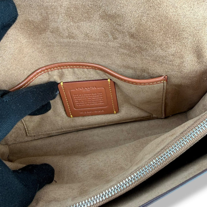 Coach Tabby 26 Beige Leather Handbag - Lux Central