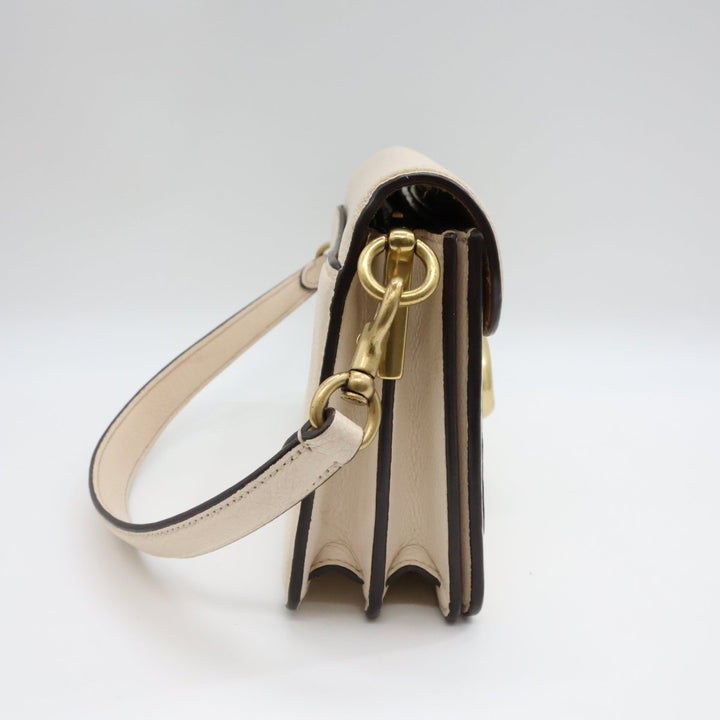Coach Tabby 26 Cream Leather Handbag - Lux Central