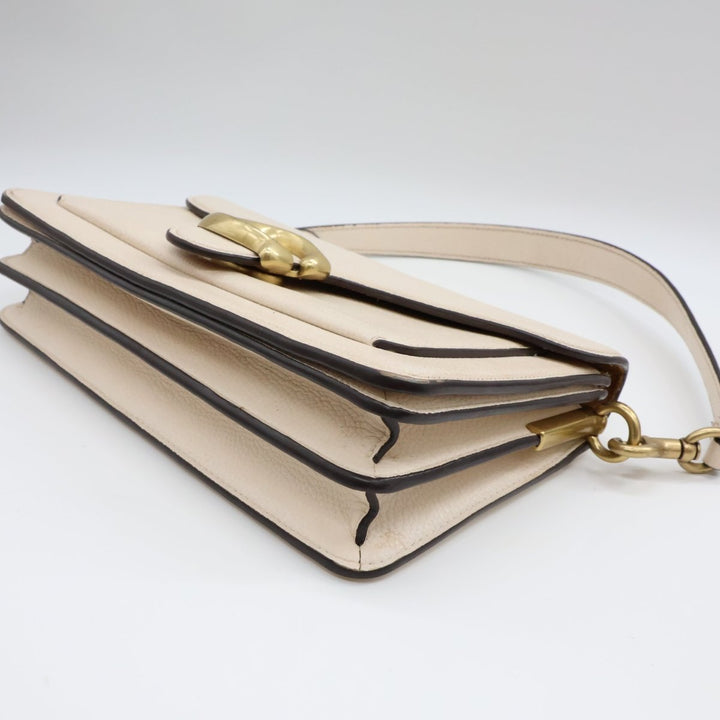 Coach Tabby 26 Cream Leather Handbag - Lux Central