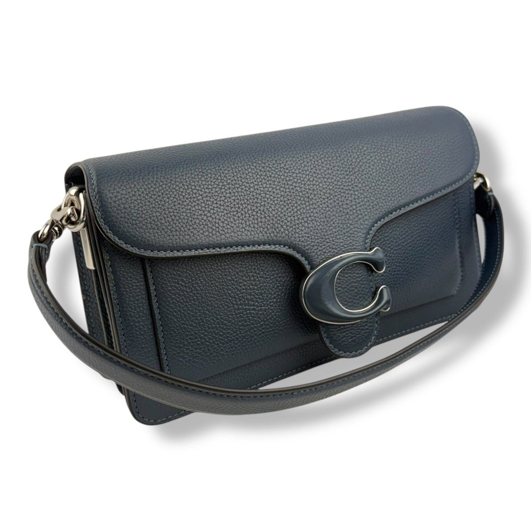 Coach Tabby 26 Navy Leather Handbag - Lux Central