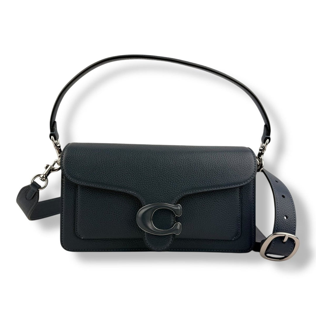 Coach Tabby 26 Navy Leather Handbag - Lux Central