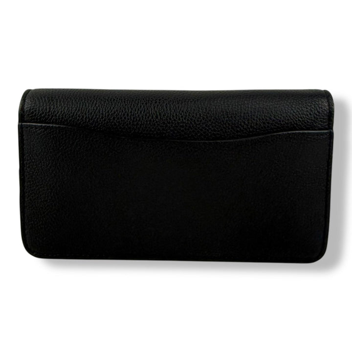 Coach Tabby Wallet On Chain Black Leather Handbag - Lux Central