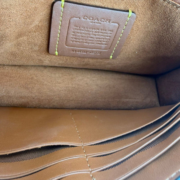 Coach Tabby Wallet On Chain Black Leather Handbag - Lux Central