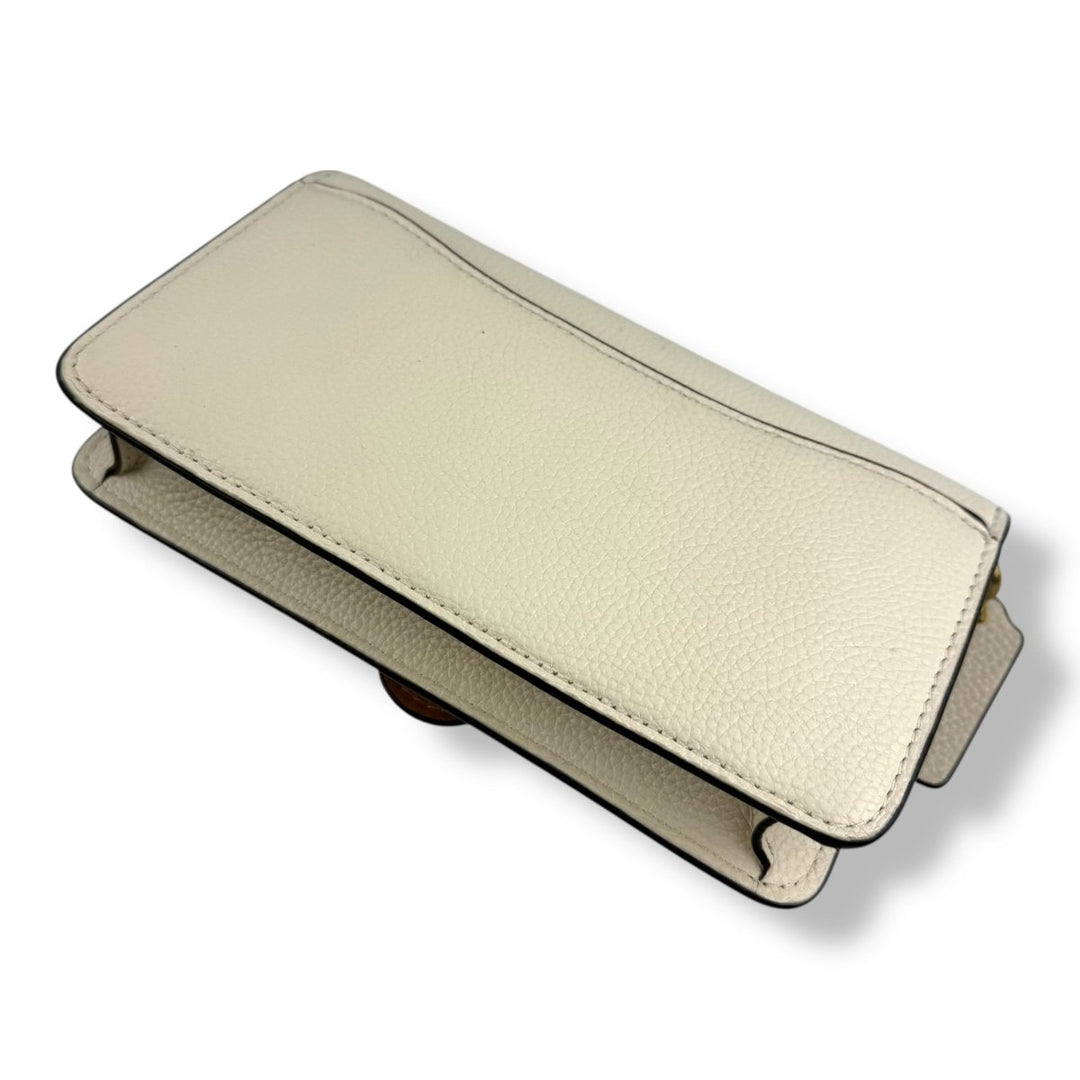 Coach Tabby Wallet On Chain Cream Leather Handbag - Lux Central